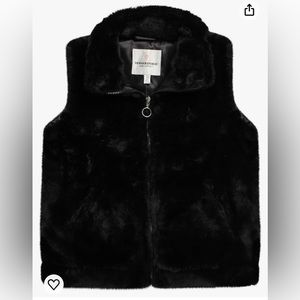 URBAN REPUBLIC Girls' Vest - Faux Shearling Fur Plush Teddy Coat Vest-